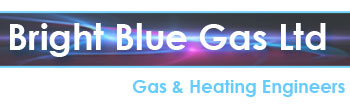 bright blue gas logo